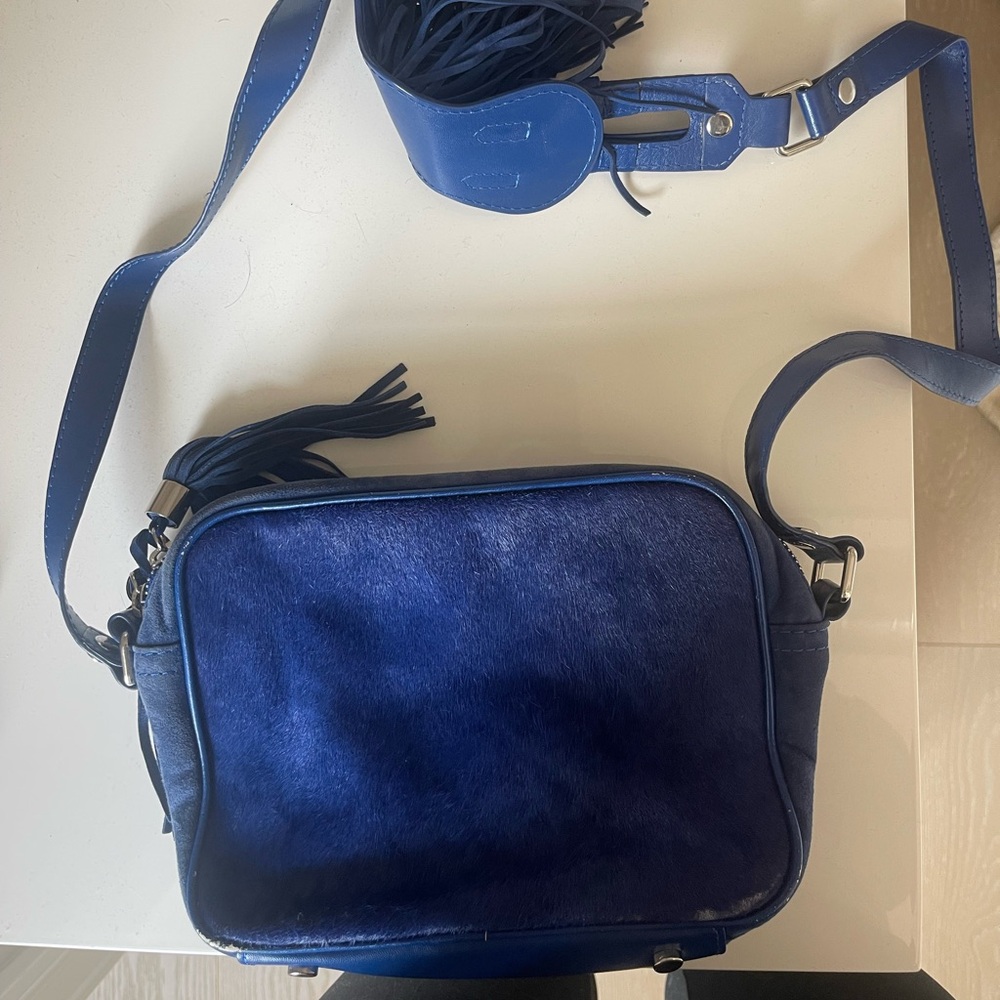 Sam Edelman Blue Crossbody Bag with Adjustable Strap